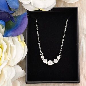 Diamond Encased Accent Pendant Necklace NEW!